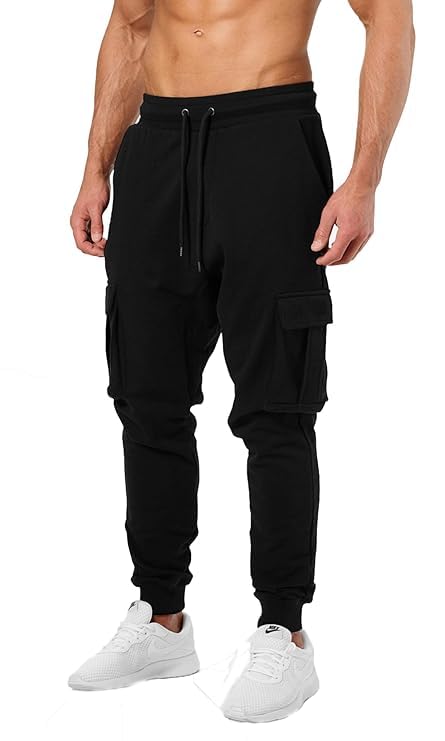 Cargo Black Track Pants - Image 2