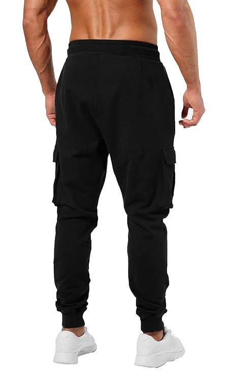 Cargo Black Track Pants - Image 3
