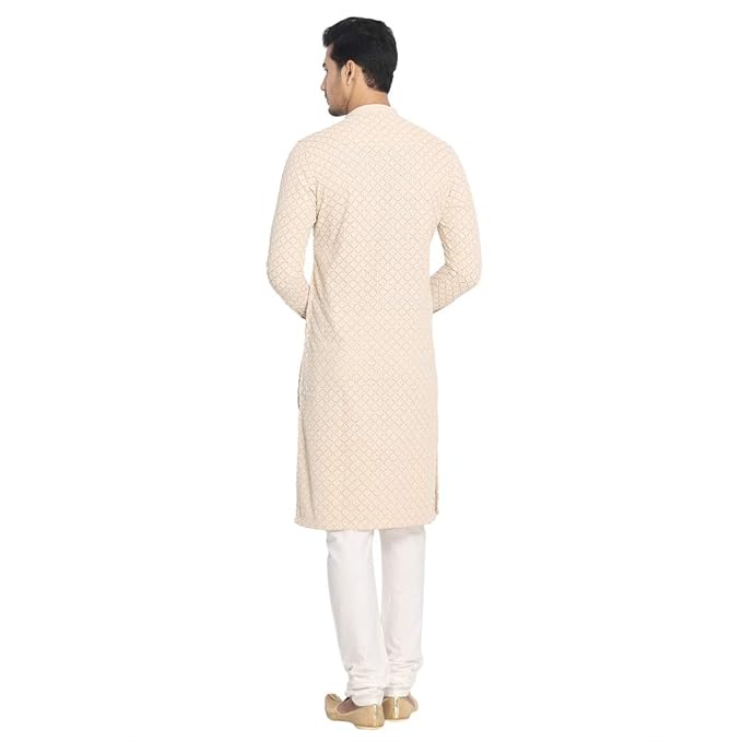 Men's Traditional Kurta and Churidar Set - Image 3