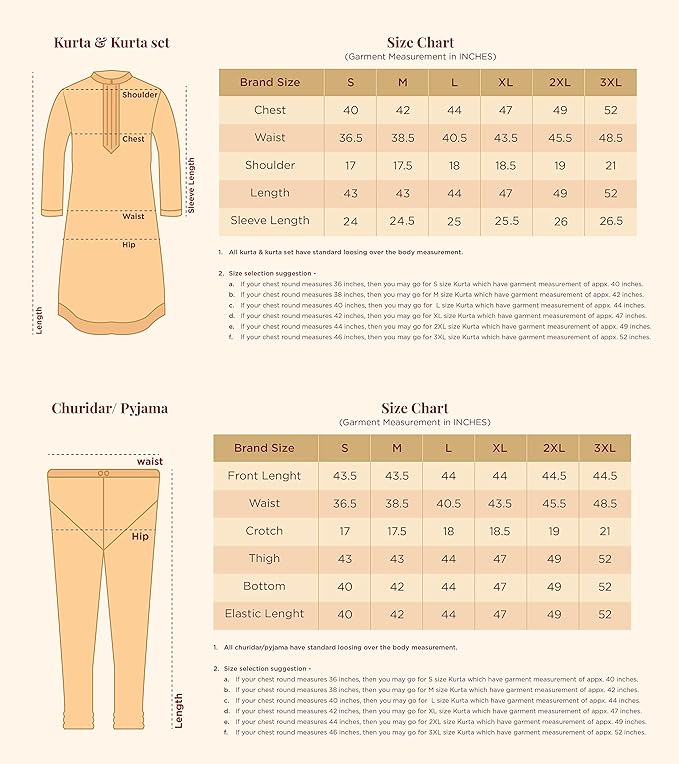 Men's Traditional Kurta and Churidar Set - Image 6