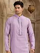 Purple color Art Silk Kurta Payjama - Image 4